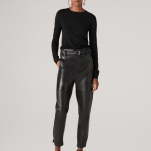 Genuine leather pants